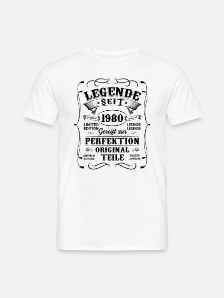 1980 - Männer T-Shirt - Weiß