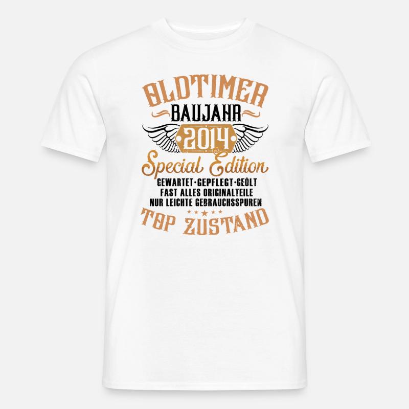 Oldtimer 2014 - Männer T-Shirt - Weiß
