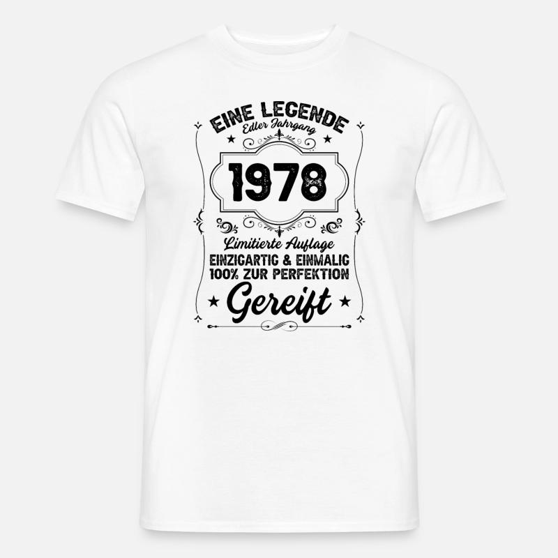 1978 birthday gift - Männer T-Shirt - Weiß