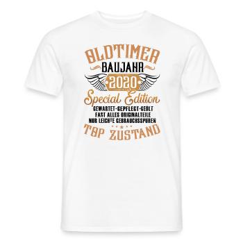 Oldtimer Special Edition Modell 2020 Geburtstag - Männer T-Shirt - Weiß - Vorne - AI Model Male 178 dark (178cm)
