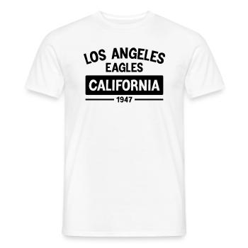 Los Angeles, California - Men's T-Shirt - white - Front - AI Model Male 178 dark (178cm)