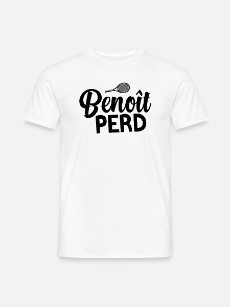 Benoit Perd - T-shirt homme - blanc