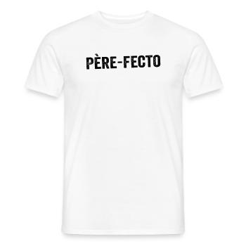 Père fect - T-shirt homme - blanc - Devant - AI Model Male 178 dark (178cm)