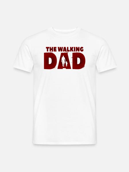 The Walking Father - Men's T-Shirt - white