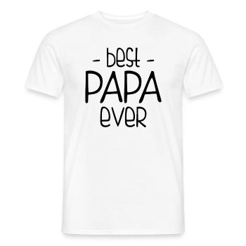 Best Dad Ever - Men's T-Shirt - white - Front - AI Model Male 178 dark (178cm)