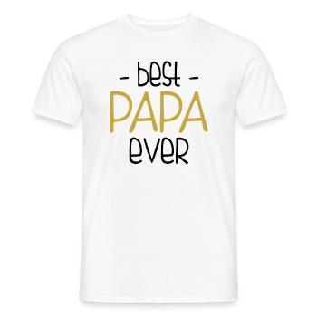 Beste papa ooit - Männer T-Shirt - Weiß - Vorne - AI Model Male 178 dark (178cm)