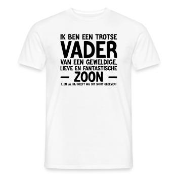 Trotse Vader Van Een Geweldige Zoon - Männer T-Shirt - Weiß - Vorne - AI Model Male 178 dark (178cm)