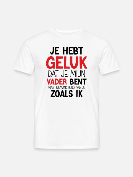 Gelukkige Vaderdag - Männer T-Shirt - Weiß