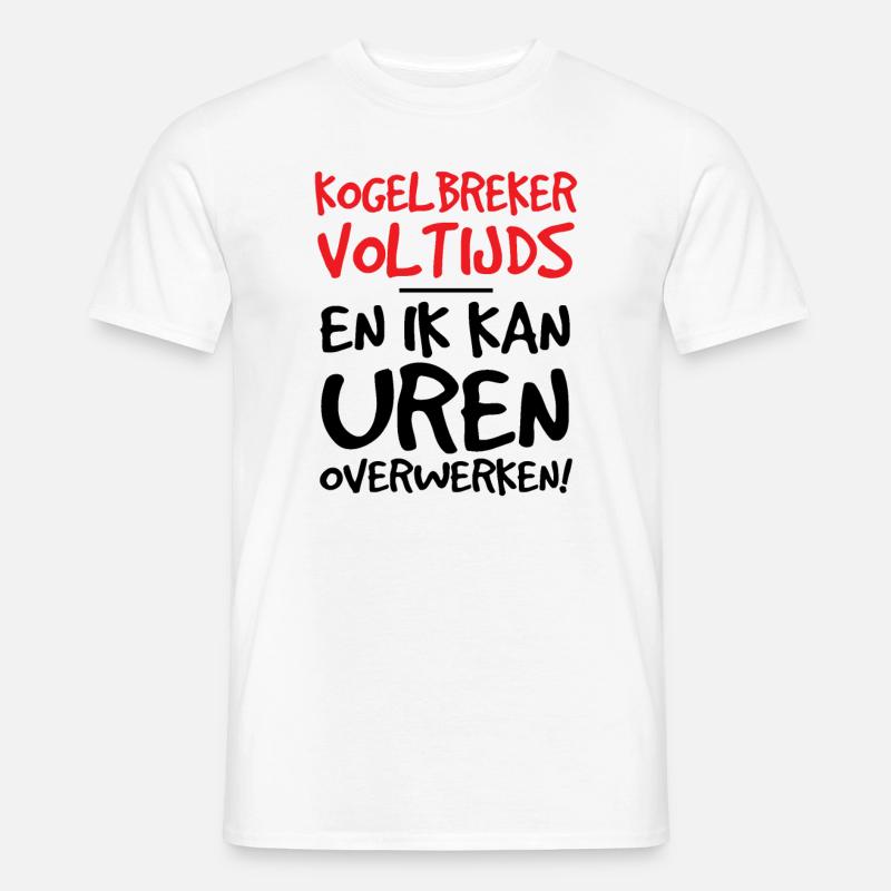 Fulltime Casse Couilles - Männer T-Shirt - Weiß