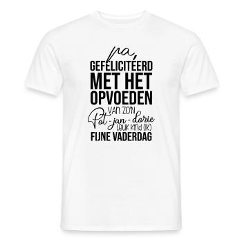 Vaderdagcadeau - Männer T-Shirt - Weiß - Vorne - AI Model Male 178 dark (178cm)