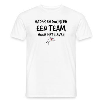 Vader en dochter voor het leven - Männer T-Shirt - Weiß - Vorne - AI Model Male 178 dark (178cm)