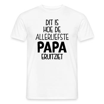 Allerliefste Papa - Männer T-Shirt - Weiß - Vorne - AI Model Male 178 dark (178cm)