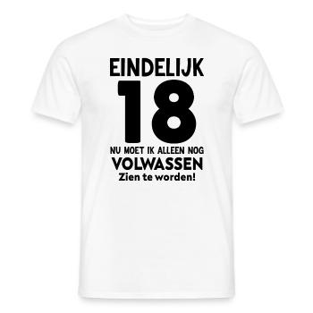 Eindelijk 18 - Op Weg Naar Volwassenheid - Männer T-Shirt - Weiß - Vorne - AI Model Male 178 dark (178cm)