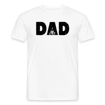 Cadeau de la fête des pères - T-shirt homme - blanc - Devant - AI Model Male 178 dark (178cm)