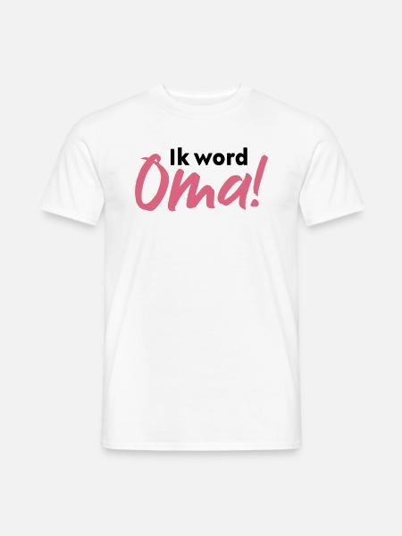 Ik word oma - Heren T-shirt - wit