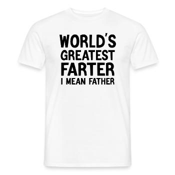 Meilleur papa du monde - T-shirt homme - blanc - Devant - AI Model Male 178 dark (178cm)