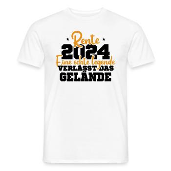 Légende 2024 : Adieu au site - T-shirt homme - blanc - Devant - AI Model Male 178 dark (178cm)