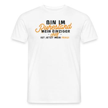 Retraite : c’est la femme qui patronne - T-shirt homme - blanc - Devant - AI Model Male 178 dark (178cm)