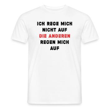 Gelassenheits-Spruch - Männer T-Shirt - Weiß - Vorne - AI Model Male 178 dark (178cm)