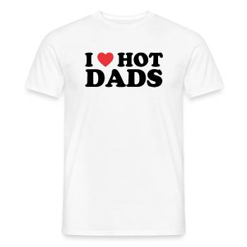L’amour de papa chaud - T-shirt homme - blanc - Devant - AI Model Male 178 dark (178cm)