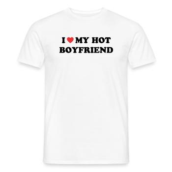 Liebe mein heißer Freund - Männer T-Shirt - Weiß - Vorne - AI Model Male 178 dark (178cm)