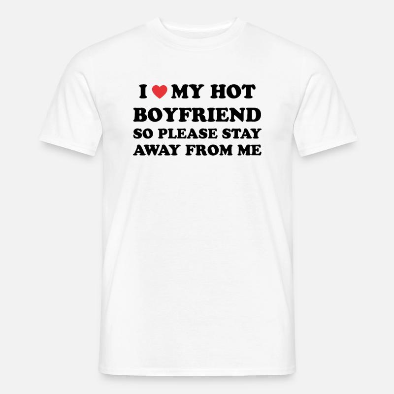 Liebevolles Herzbeben - Männer T-Shirt - Weiß