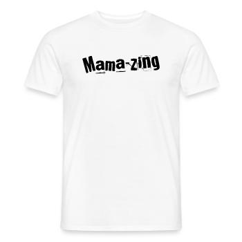 Mama-zing Merveille de Maman - T-shirt homme - blanc - Devant - AI Model Male 178 dark (178cm)