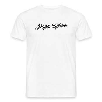 Papa-rapluie Chic - T-shirt homme - blanc - Devant - AI Model Male 178 dark (178cm)
