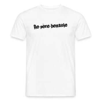 Re-père-hensible Papa Parfait - T-shirt homme - blanc - Devant - AI Model Male 178 dark (178cm)