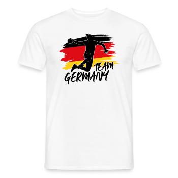 Allemagne Handball Emotion - T-shirt homme - blanc - Devant - AI Model Male 178 dark (178cm)