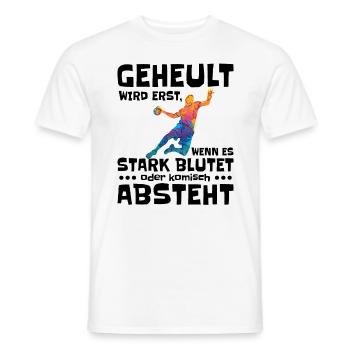 Blutiges Handballspiel - Männer T-Shirt - Weiß - Vorne - AI Model Male 178 dark (178cm)