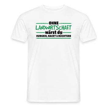 Bauerstraum - Männer T-Shirt - Weiß - Vorne - AI Model Male 178 dark (178cm)