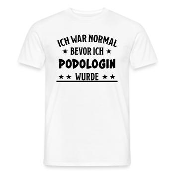 Podologin Lustige Spruch Fuß Nagelstudio Geschenk - Männer T-Shirt - Weiß - Vorne - AI Model Male 178 dark (178cm)