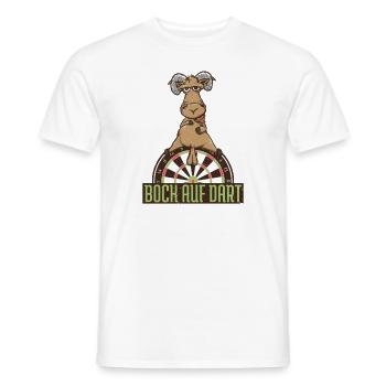 Darten Dartspieler Bock auf Dart Dartspieler Spiel - Männer T-Shirt - Weiß - Vorne - AI Model Male 178 dark (178cm)