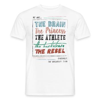 The Breakfast Club Wir Sind… - Männer T-Shirt - Weiß - Vorne - AI Model Male 178 dark (178cm)