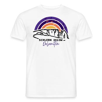 Sciliar Schlern Dolomiten Südtirol Italien Wandern - Männer T-Shirt - Weiß - Vorne - AI Model Male 178 dark (178cm)