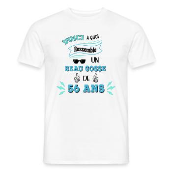 Idée De Cadeau Drôle Pour Les Beaux Gosses - T-shirt homme - blanc - Devant - AI Model Male 178 dark (178cm)