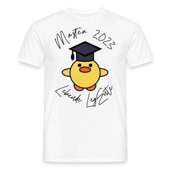 LegEnte Master 2023 - Männer T-Shirt - Weiß - Vorne - AI Model Male 178 dark (178cm)