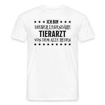 Tierarzt Lustige Spruch Beruf Tierarzt Geschenk - Männer T-Shirt - Weiß - Vorne - AI Model Male 178 dark (178cm)