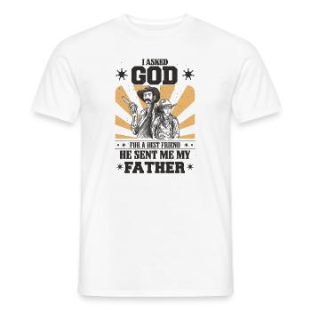 Bester Papa, Vatertag und Geburtstag - Männer T-Shirt - Weiß - Vorne - AI Model Male 178 dark (178cm)
