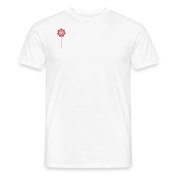 Herz am Stiel - Männer T-Shirt - Weiß - Vorne - AI Model Male 178 dark (178cm)