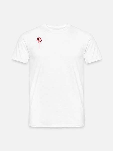 Herz am Stiel - Männer T-Shirt - Weiß