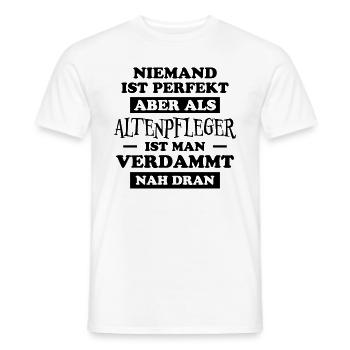 Altenpfleger Lustiger Spruch Altenpfleger Geschenk - Männer T-Shirt - Weiß - Vorne - AI Model Male 178 dark (178cm)