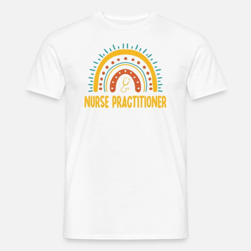 Krankenschwester Practitioner Boho Rainbow - Männer T-Shirt - undefined