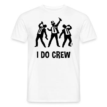 I Do Crew (JGA / Junggesellenabschied / Bier / B) - Männer T-Shirt - Weiß - Vorne - AI Model Male 178 dark (178cm)