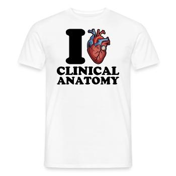 J’adore l’anatomie clinique - T-shirt homme - blanc - Devant - AI Model Male 178 dark (178cm)
