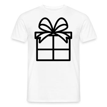 Kleine Geschenkbox - Männer T-Shirt - Weiß - Vorne - AI Model Male 178 dark (178cm)