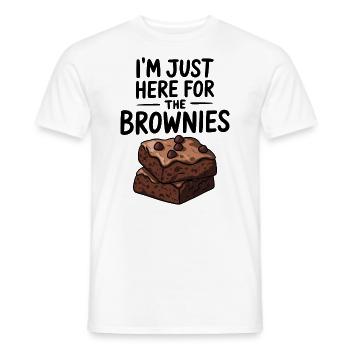 Brownies Spruch Gebäck Lustiges Brownie Geschenk - Männer T-Shirt - Weiß - Vorne - AI Model Male 178 dark (178cm)