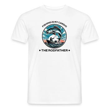 Angeln Lustiger Spruch Angler Fische Geschenk - Männer T-Shirt - Weiß - Vorne - AI Model Male 178 dark (178cm)