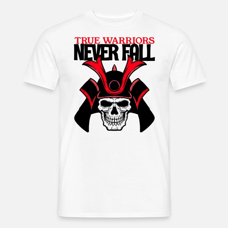 True Warriors Never Fall - Männer T-Shirt - Weiß